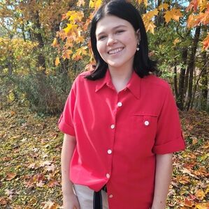 Travel Smith Red Blouse